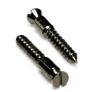 Original Bridge Mounting Wood Screws -Black Nickel-