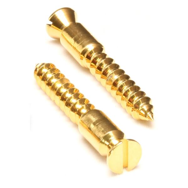 Original Bridge Mounting Wood Screws -Gold-