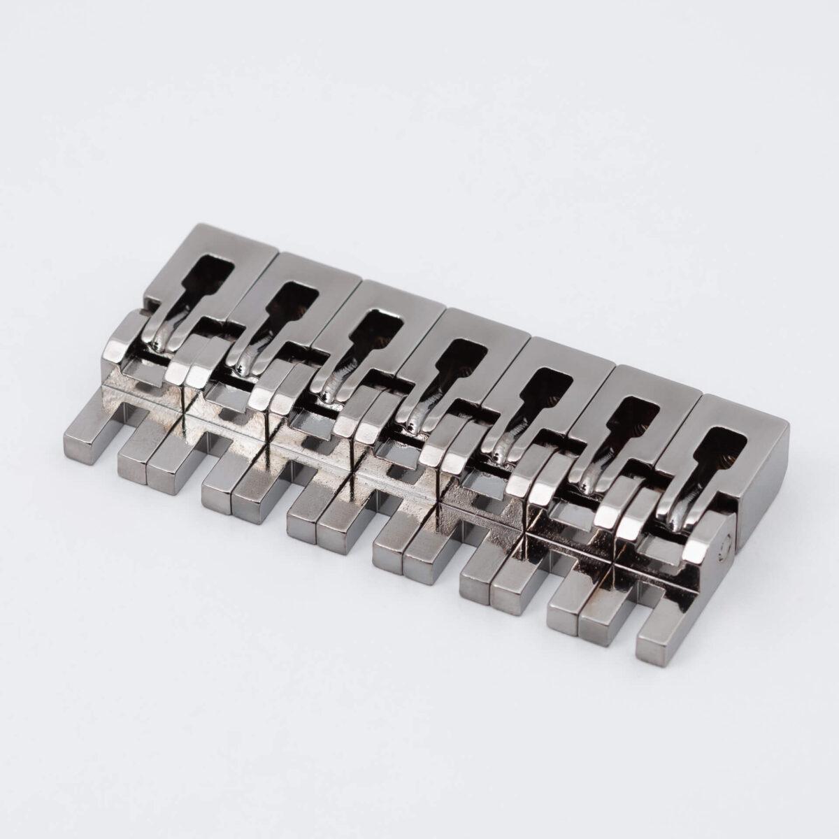 7-String Original Saddle Set (Set of 7) -Black Nickel-