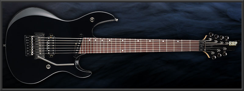 ESP Ruiza Model "Black Growl 7st" 