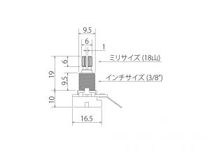 BOURNS® Pot 50kΩB センタークリック付き