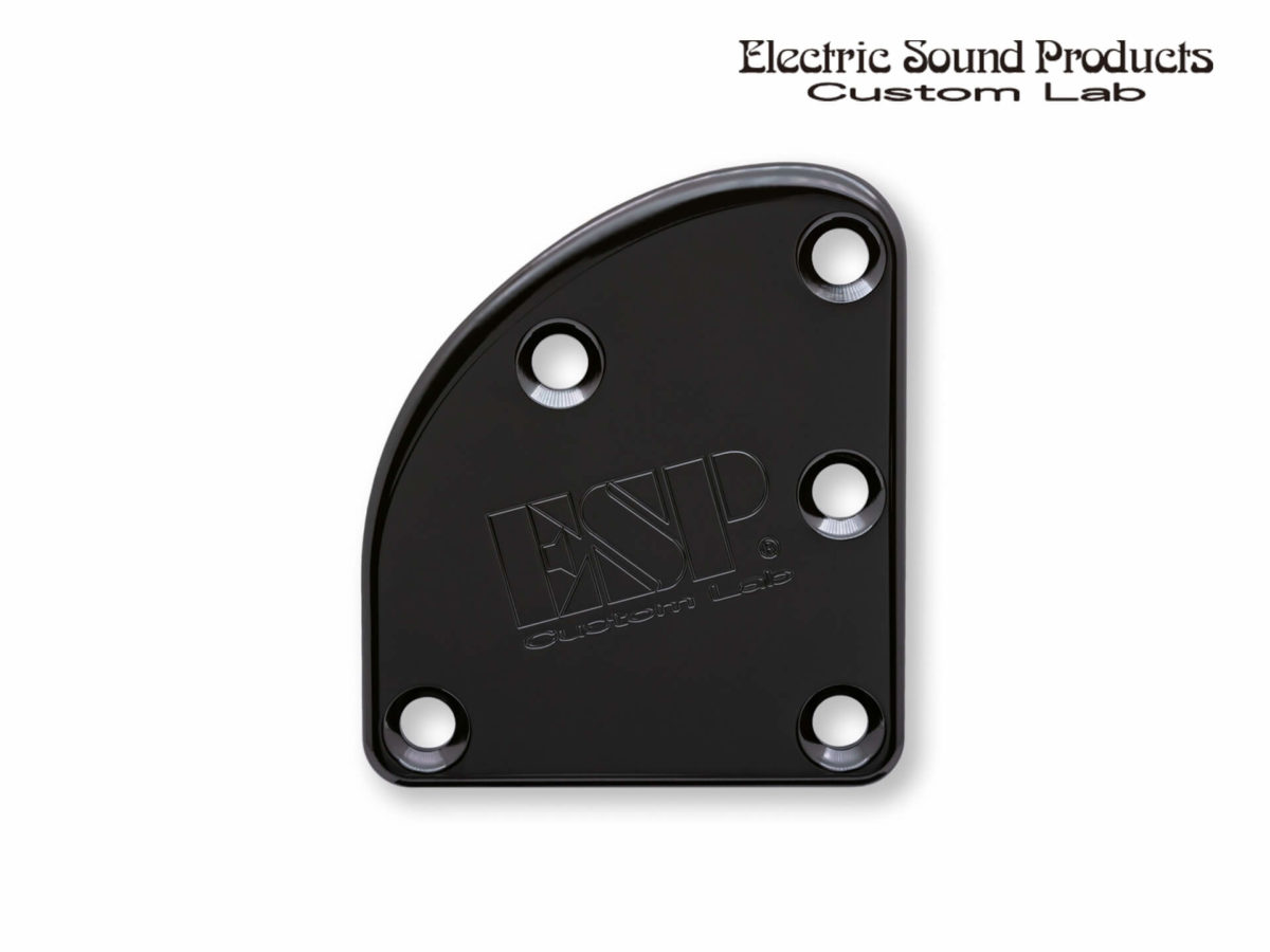 T-5 Neck Set Plate Brass Wide Black
