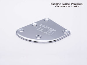 T-5 Neck Set Plate Brass Wide Chrome