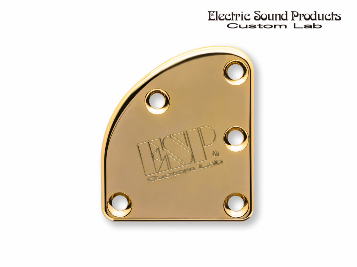 T-5 Neck Set Plate Brass Wide Gold