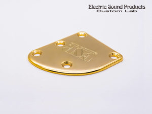 T-5 Neck Set Plate Brass Wide Gold