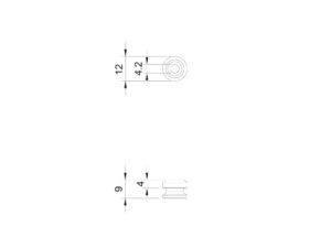 ESP STRAP LOCK END PIN ESL-EP Black