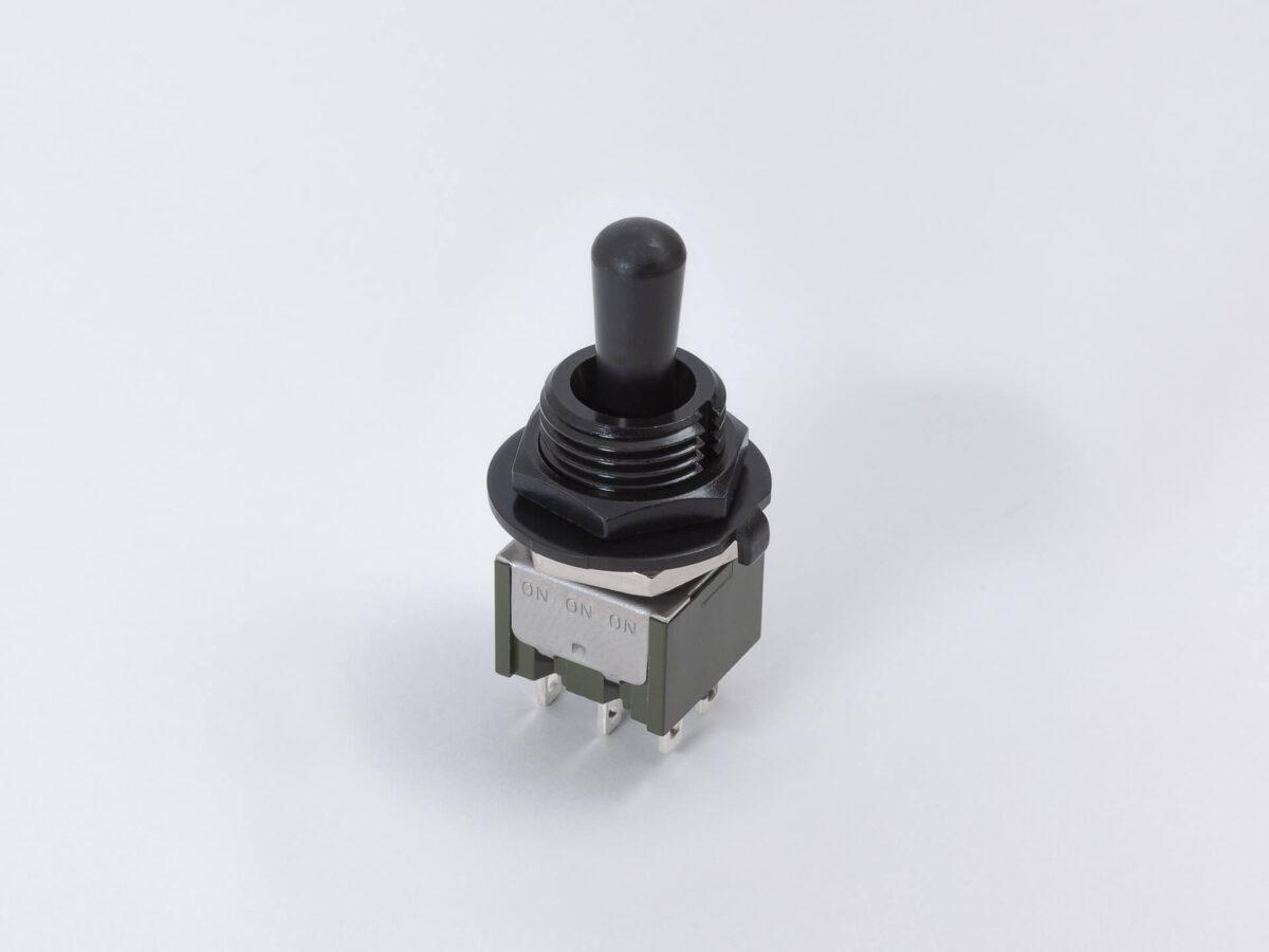 ミニトグルスイッチ 3-ON 6pin  Black