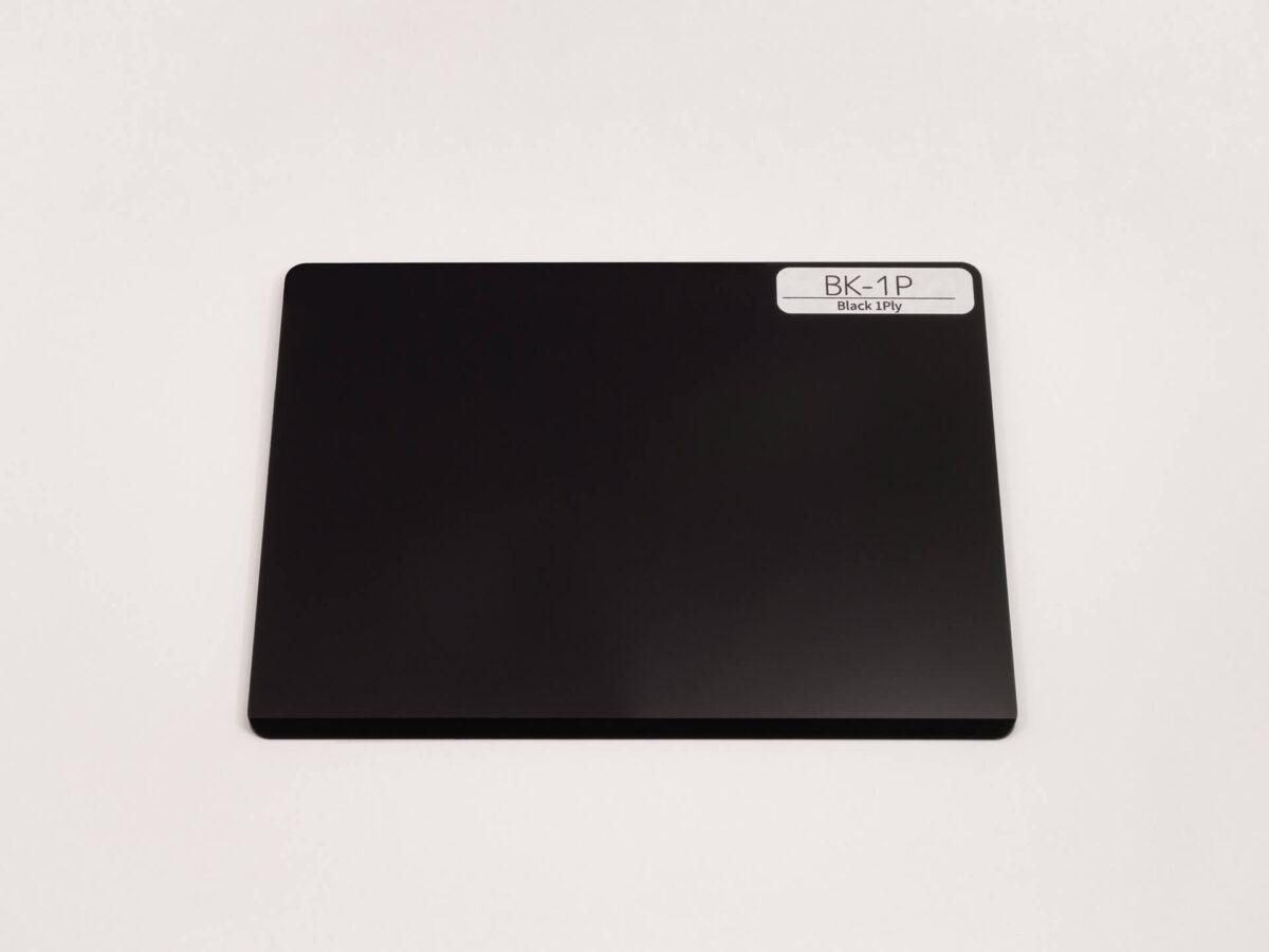 ピックガード用角板  BK-1P (Black 1ply)