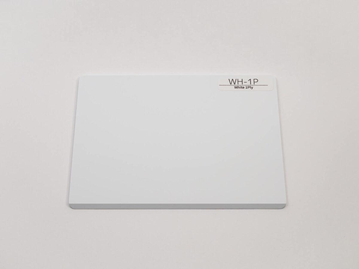 ピックガード用角板 WH-1P (White 1ply)