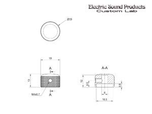 Metal Knob Low Profile Classic