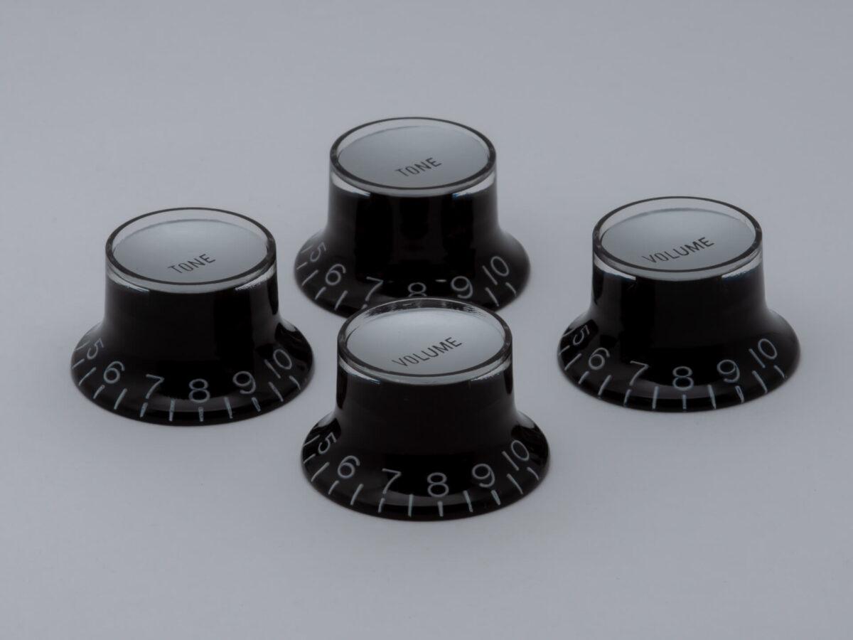 SA カスタムノブ SET (2V2T)  Black/Silver