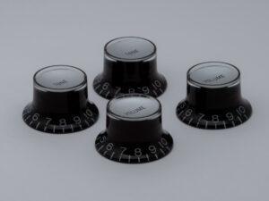 SA カスタムノブ SET (2V2T)  Black/Silver