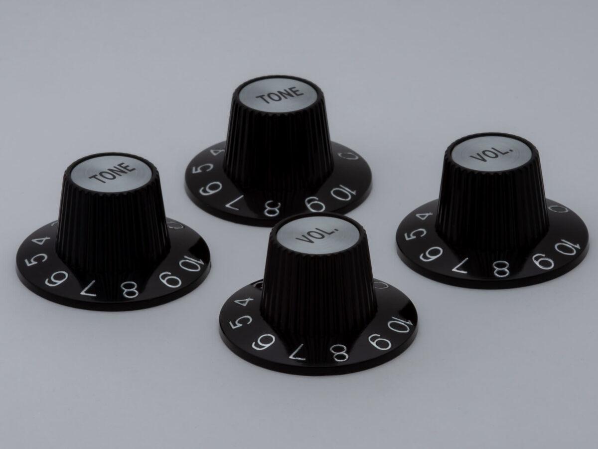 SA リリーフノブ SET (2V2T)  Black/Silver