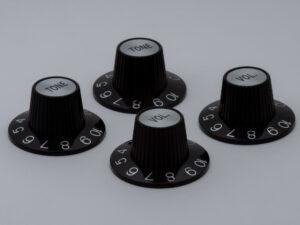 SA リリーフノブ SET (2V2T)  Black/Silver