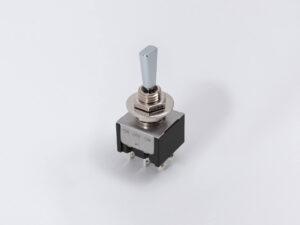 フラットレバーSW ON-OFF-ON 6PIN  Chrome