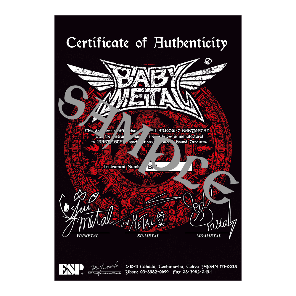 ESP×BABYMETAL Collaboration Model<br>E-II ARROW-7 BABYMETAL